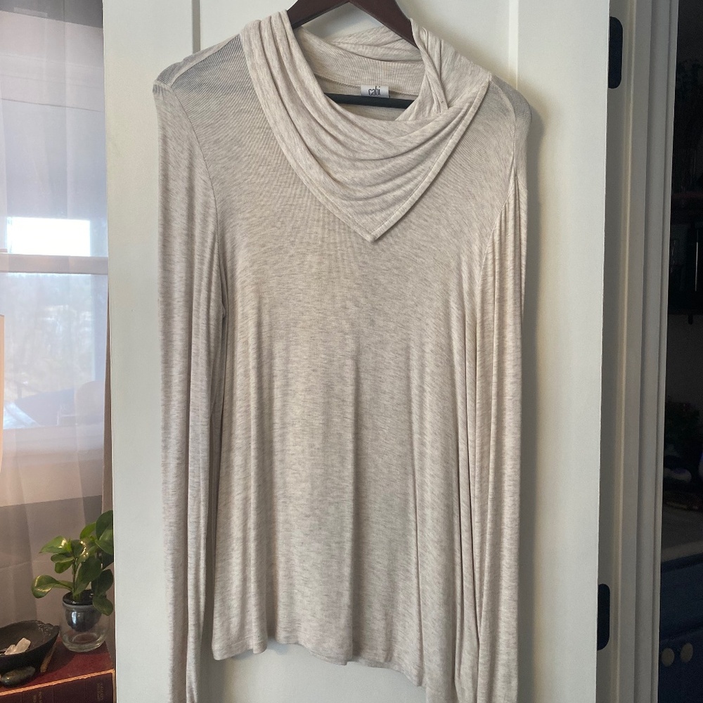 CAbi Sawyer Cowl Neck Stretch Top